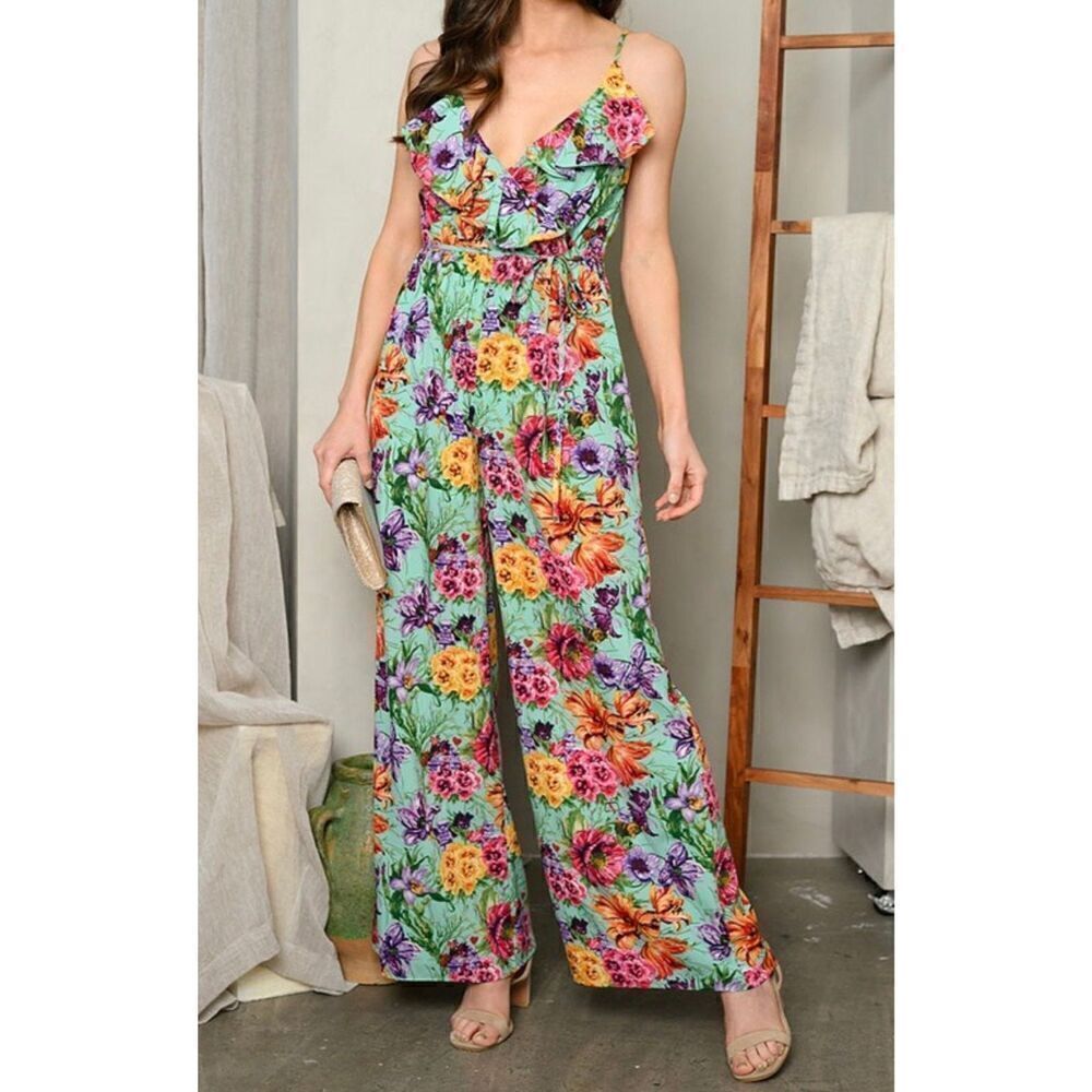 Floral jumpsuit 